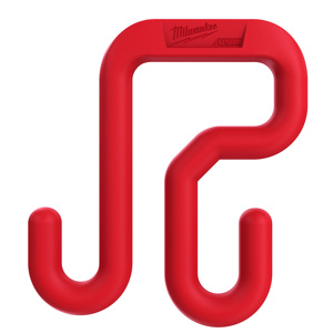 Milwaukee Bucket Hooks 3 in Impact Resistant Polymer Red