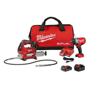 Milwaukee M18™ FUEL™ 2-Tool Combination Kits 1/2 in Impact Wrench, Grease Gun Cordless 18 V