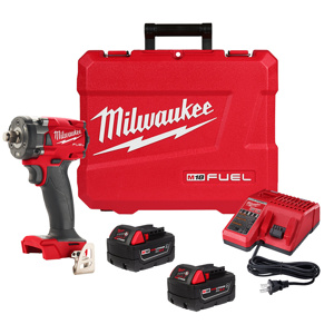 Milwaukee M18™ FUEL™ 1/2 in Compact Impact Wrench Kits 18 V Cordless 1/2 in 250 ft lbs