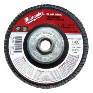 Milwaukee Flap Discs 4.5 in Coarse Zirconia Alumina
