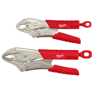 Milwaukee TORQUE LOCK™ 2-Piece 7 and 10 in Curved Jaw Locking Pliers Set