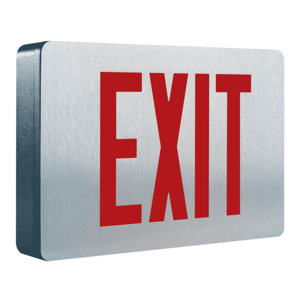 Cooper Lighting Solutions Illuminated Emergency Exit Signs Self-diagnostics LED Single Face