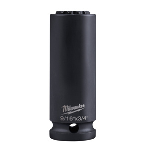 Milwaukee SHOCKWAVE™ Lineworkers 2-in-1 SAE Sockets 1/2 in Standard 12 Point 3/4 in