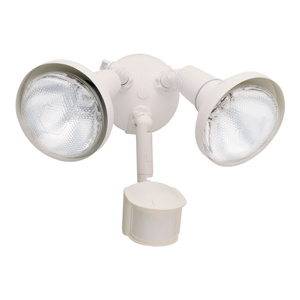 Cooper Lighting Solutions MS185R Series Twin-head Floodlights with Motion Sensor 200 W PAR38