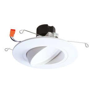 Cooper Lighting Solutions RA Recessed LED Downlights 120 V 10 W 5 in<multisep/> 6 in 2700 K White Dimmable 645 lm