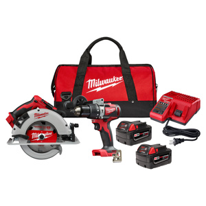 Milwaukee M18™ 2-Tool Brushless Combination Kits 1/2 in Hammer Drill, 7-1/4 in Circular Saw