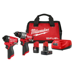 Milwaukee M12™ FUEL™ 2-Tool Combination Kits 1/2 in Hammer Drill/Driver, 1/4 in Hex Impact Driver