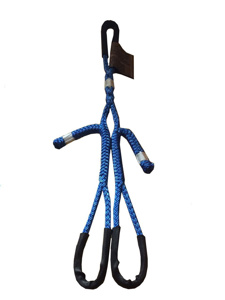 Lift-It Double Leg Double Adjustable Rope Slings Polyester 5100 lb 60 deg HZ, 4200 lb 45 deg HZ 5/8 in<multisep/>Adjustable Range: 36 - 60 in