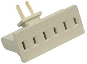 Steren Triple Receptacle Adapter