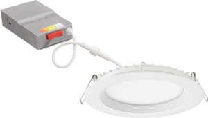 Lithonia WF6 Recessed LED Downlights 120 V 13 W 6 in 2700/3000/3500/4000/5000 K Matte White Dimmable 950 lm