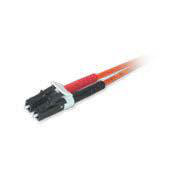 Legrand Quiktron Indoor Riser Fiber Cable Assemblies 9 ft LC - LC Duplex MM - OM1 2 Fiber Orange