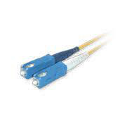Legrand Quiktron Indoor Riser Fiber Cable Assemblies 9 ft SC - SC Duplex SM - OS2 2 Fiber Yellow