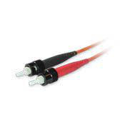 Legrand Quiktron Indoor Riser Fiber Cable Assemblies 3 ft ST - ST Duplex MM - OM1 2 Fiber Orange