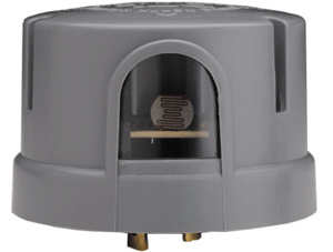 American Electric Lighting Dark To Light® D124 Series Photocontrols Turn-lock Gray