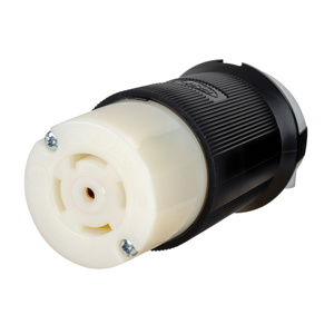 Hubbell Wiring Straight Locking Connectors 30 A 277/480 V 4P5W L22-30R Insulated EdgeConnect™ Twist-Lock® Insulgrip® Dry Location