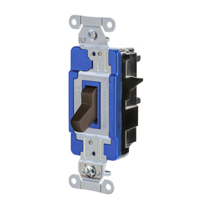 Hubbell Wiring SPST Toggle Light Switches 15 A 120/277 V <em class="search-results-highlight">EdgeConnect</em>™ HBL® Extra Heavy Duty HBL1201ST Brown