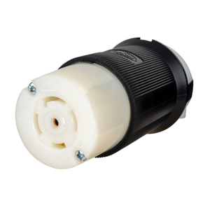 Hubbell Wiring Straight Locking Connectors 30 A 120/208 V 4P5W L21-30R Insulated EdgeConnect™ Twist-Lock® Insulgrip® Dry Location