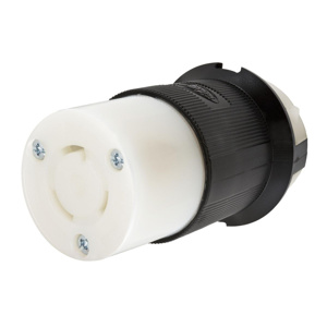 Hubbell Wiring Straight Locking Connectors 20 A 125 V 2P3W L5-20R Insulated EdgeConnect™ Twist-Lock® Insulgrip® Dry Location