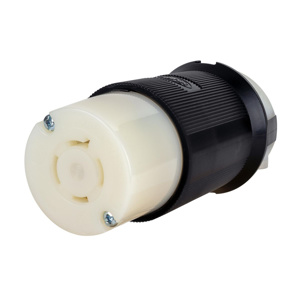Hubbell Wiring Straight Locking Connectors 20 A 125/250 V 3P4W L14-20R Insulated EdgeConnect™ Twist-Lock® Insulgrip® Dry Location