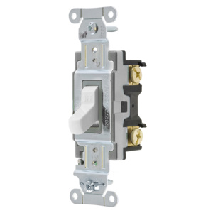 Hubbell Wiring SPST Toggle Light Switches