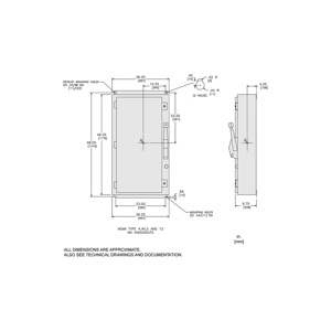 Square D Heavy Duty Fused Disconnects 400 A NEMA 12 600 VAC