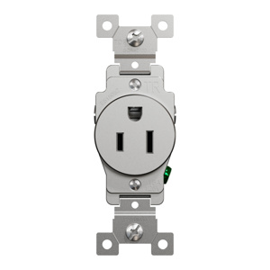 Square D X Duplex Receptacles Gray