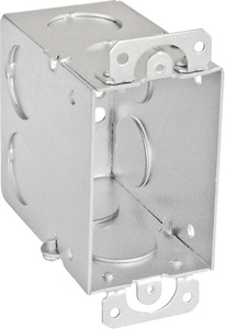 Southwire Metallic Gangable Switch / Outlet Boxes 1 Gang Ears New 3-1/2 in