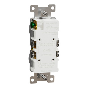Square D X Duplex Receptacles Gray