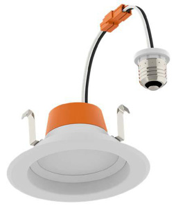 Sylvania RT Recessed Can Lights 120 V 7 W 4 in 2700/3000/3500/4000/5000 K White Dimmable 650 lm