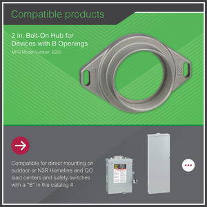 Square D Homeline™ HOM and QO™ Loadcenter Hubs 2 in
