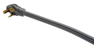 Southwire SRDT Flat Dryer Cords 30 A 125/250 V 10/3 4 ft Gray Right Angle 10-30P