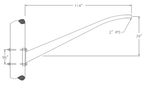 Valmont S10 Arms 10 ft Aluminum