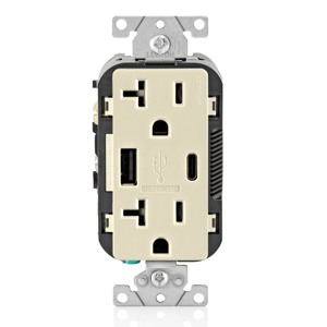 Leviton Decora® USB Duplex Combination Devices 20 A