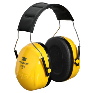 3M Peltor™ Optime™ Over-the-Head Earmuffs 25 dB NRR One Size ABS Black