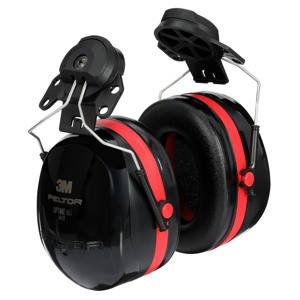 3M Peltor™ Optime™ Cap-mount Earmuffs 30 dB NRR One Size Fits Most ABS Black