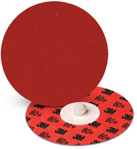 3M Abrasive Discs Maroon 3 in 60 Ceramic Cubitron™ II Roloc™ 984F Plastic Button