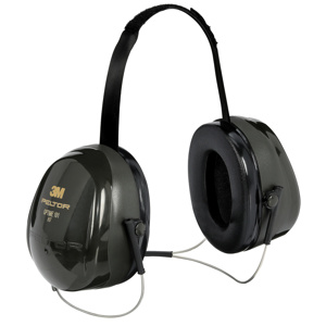 3M Peltor™ Optime™ Behind-the-Head Earmuffs 26 dB NRR ABS Black