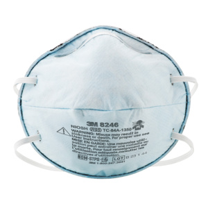 3M Disposable R95 Particulate Respirators with Nuisance Level Organic Vapor Relief Blue