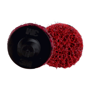 3M Surface Conditioning Discs Red 1 in Medium Ceramic Roloc™ PN-DR Plastic Button