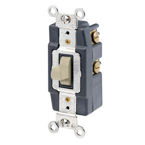 Leviton SPDT Toggle Light Switches 20 A 120/277 V Ivory