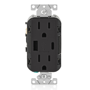 Leviton Decora® USB Duplex Combination Devices 15 A