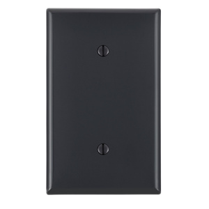 Leviton Standard Blank Wallplates 1 Gang Black Nylon Strap