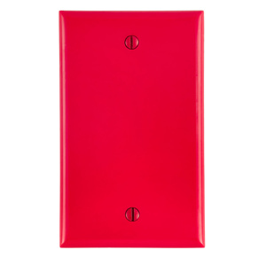 Leviton Standard Blank Wallplates 1 Gang Red Nylon Box