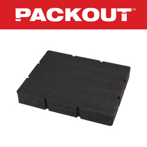 Milwaukee PACKOUT™ Customizable Foam Inserts 12-1/2 in x 16.3 x 4.8 in Polypropylene Black