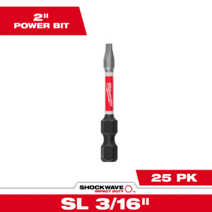 Milwaukee Impact Driver Power Bits 3/16 in