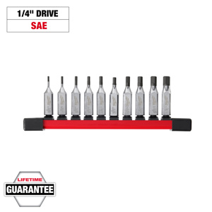 Milwaukee SAE Hex Drive Bit Socket Set 10 Piece