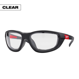 Milwaukee Gasketed <em class="search-results-highlight">Safety Glasses</em> Anti-fog, Anti-scratch Clear Black/Red