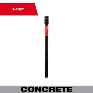 Milwaukee Ultra Wet Core Bits 1-1/2 x 14.76 in Diamond Coated 5/8 in