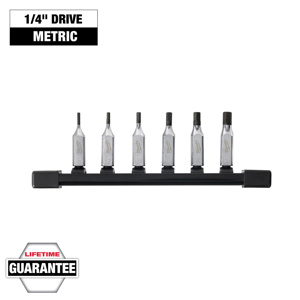 Milwaukee Metric Hex Drive Bit Socket Set 6 Piece