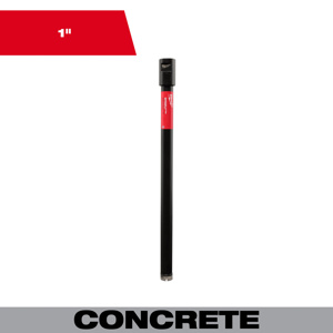 Milwaukee Ultra Wet Core Bits 1 x 14.76 in Diamond Coated 5/8 in